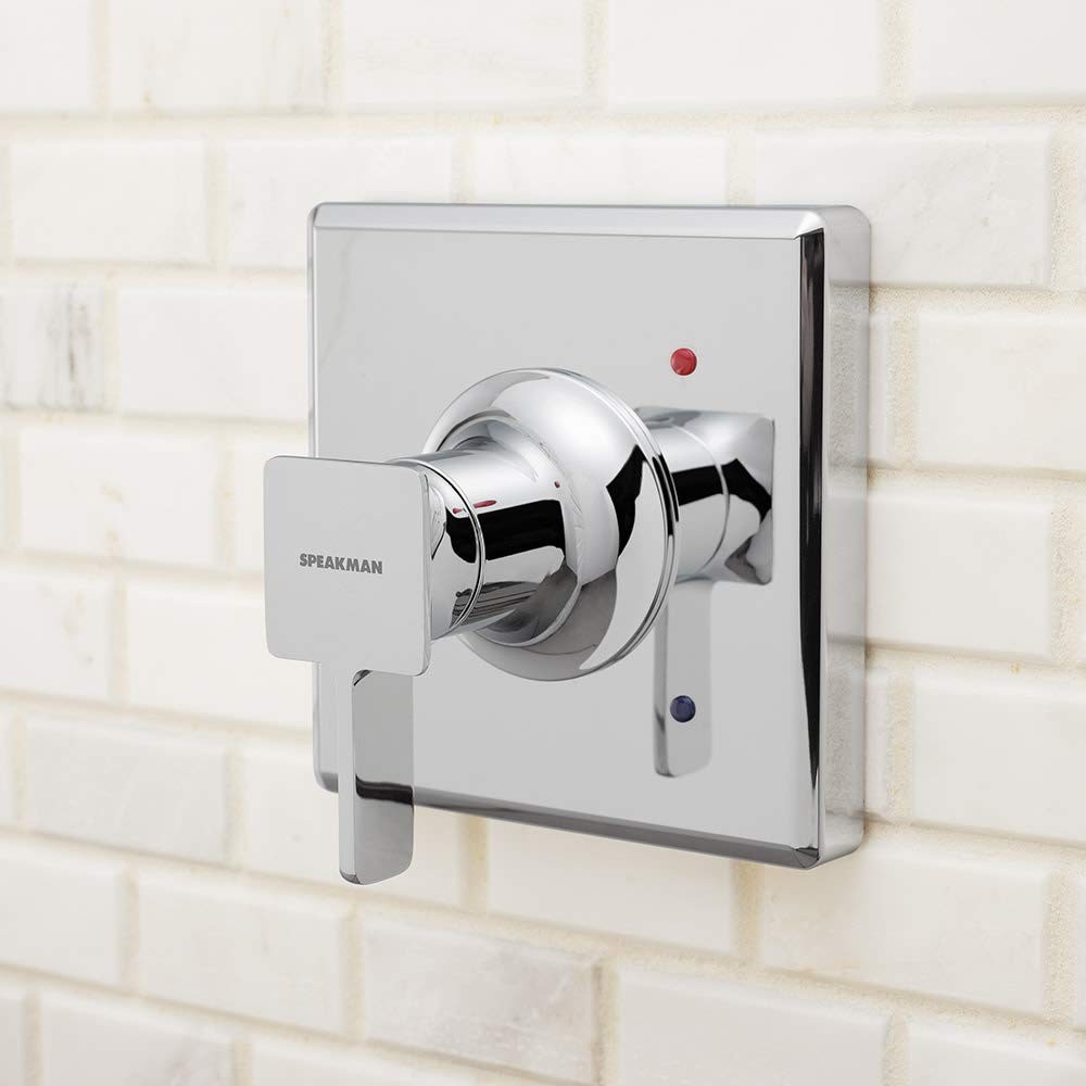 Speakman Cpt-1300-Uni Kubos Universal Shower Trim Polished Chrome Valve Not