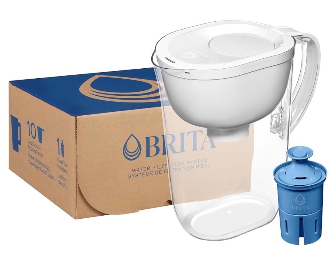 Brita Large 10-Cup Elite Water Filter Pitcher New Sealed White