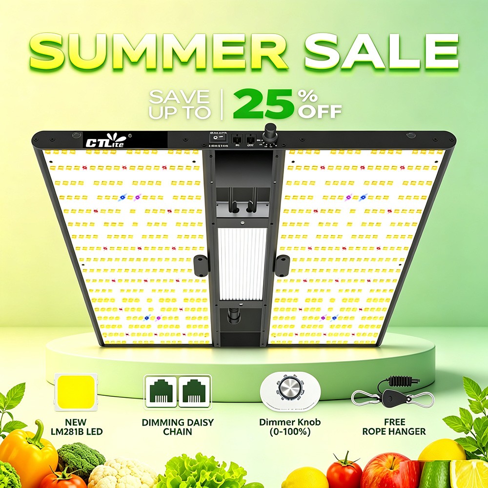 CTLite QP-2000 2000W LED Grow Light Dimmable Full Spectrum with LM281B led UV+IR