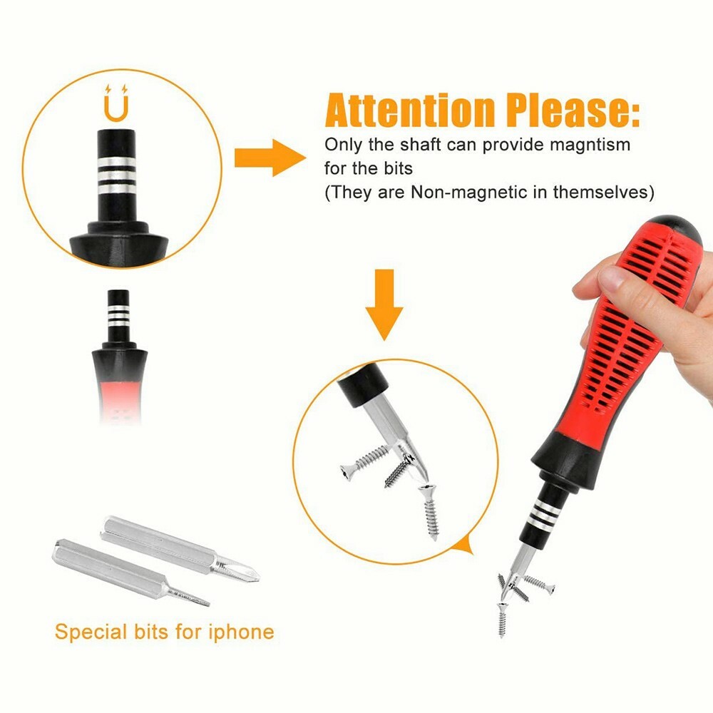37 in 1 Magnetic Precision Screwdriver Set with Slotted Phillips Repair Tool Kit