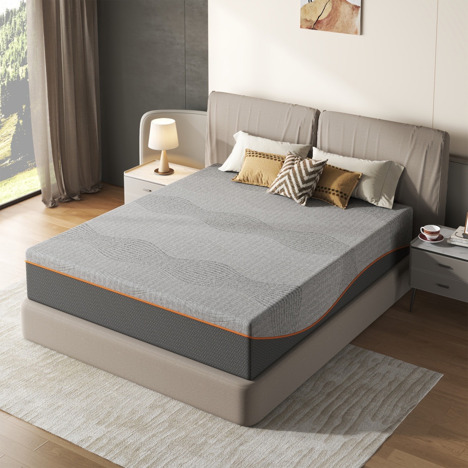 14″ Full/Queen/King Size Memory Foam Mattress Medium Soft CertiPUR-US Certified