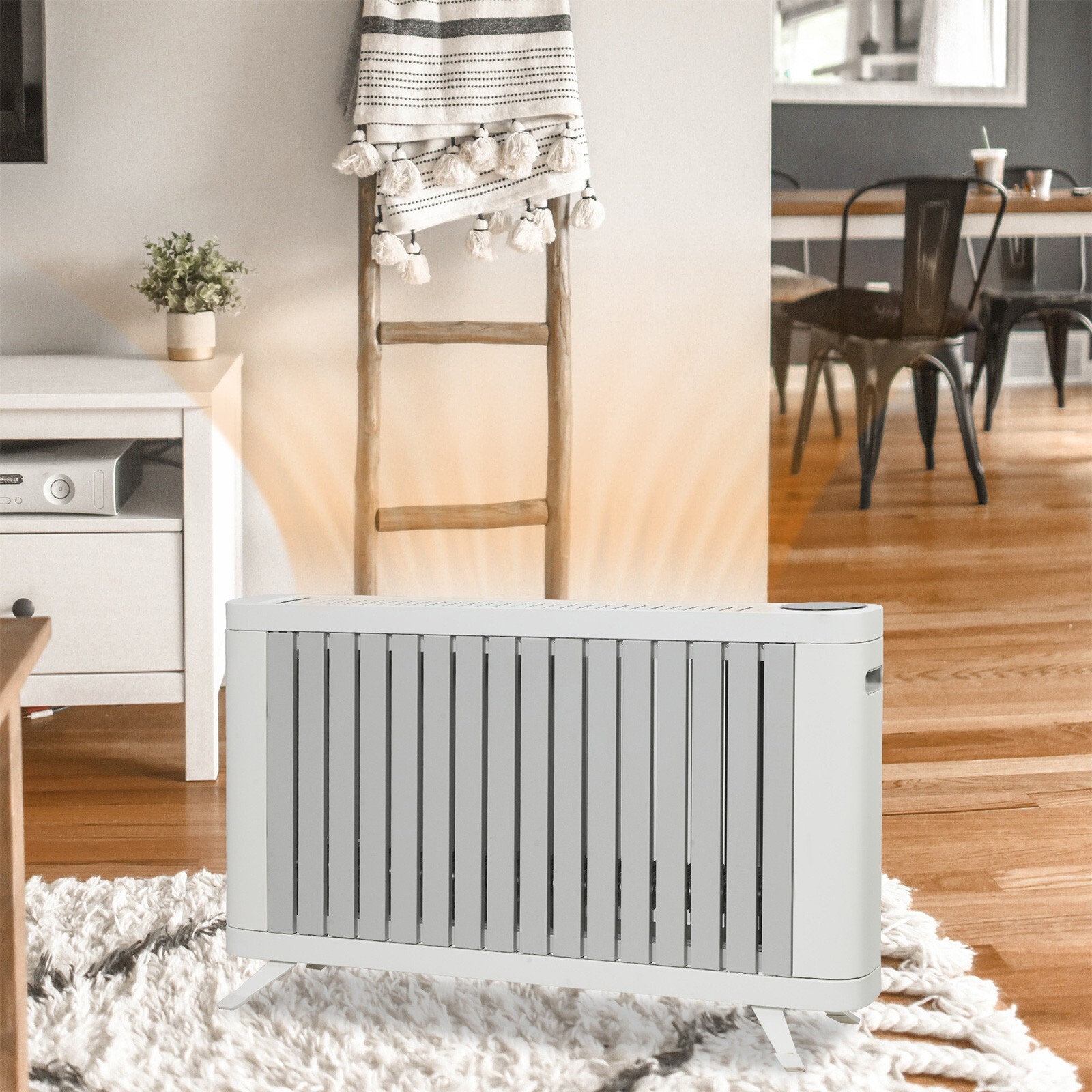 VILOBOS 1500W Portable Electric Space Heater Adjustable Thermostat Timer Remote