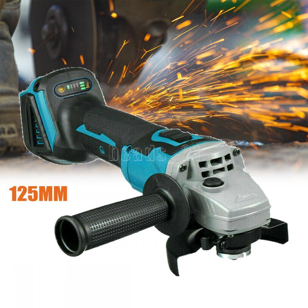 Electric Brushless Cordless Angle Grinder for Makita 18V 125mm (Tool Only)