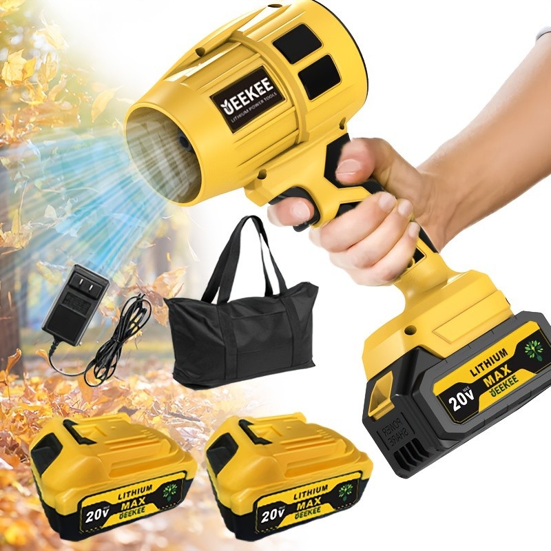 Turbo Blower, 50000RPM Electric Cordless Leaf Blower，High Pressure Air Blower