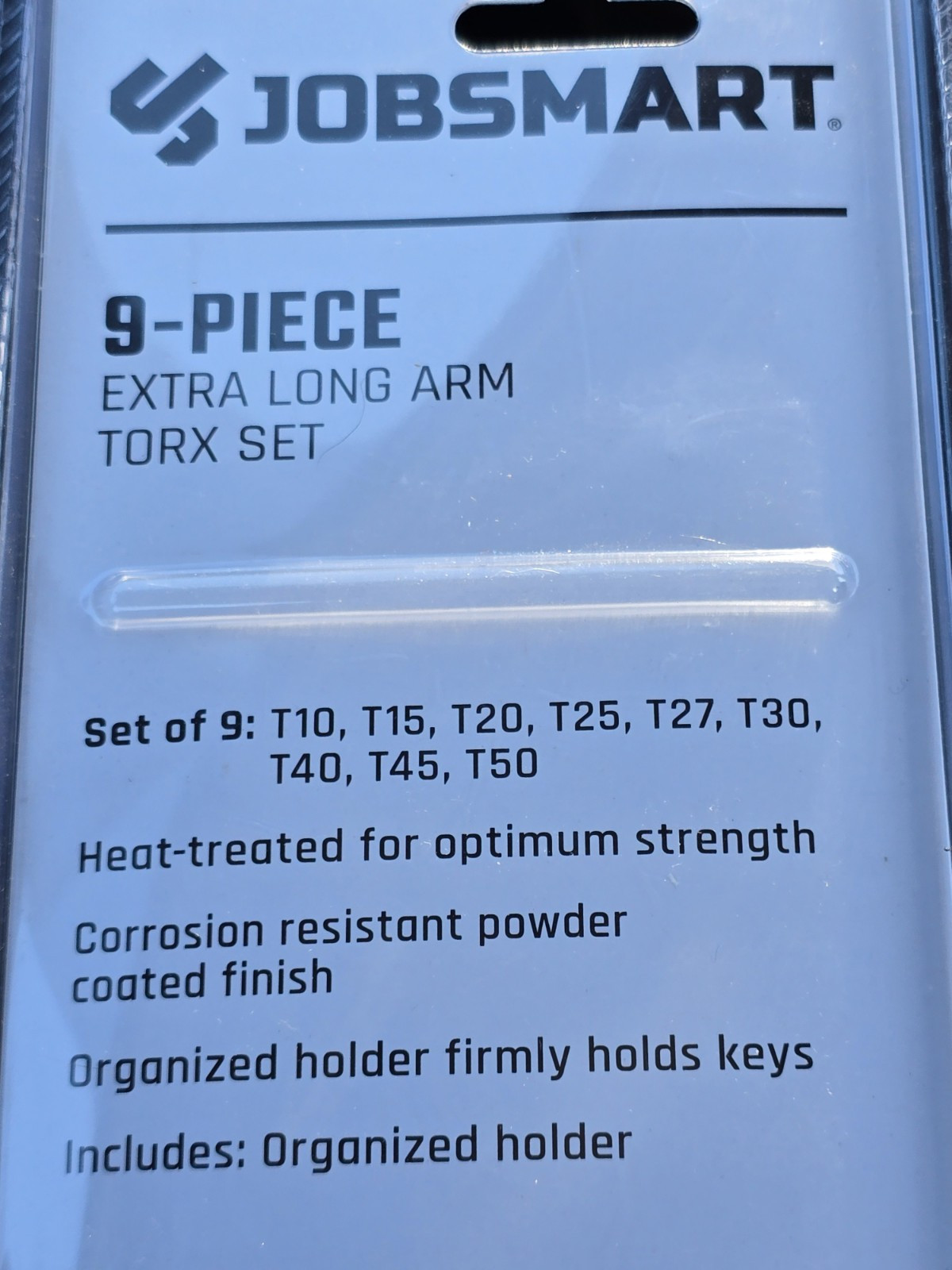 9 Piece Extra Long Arm Torx Set