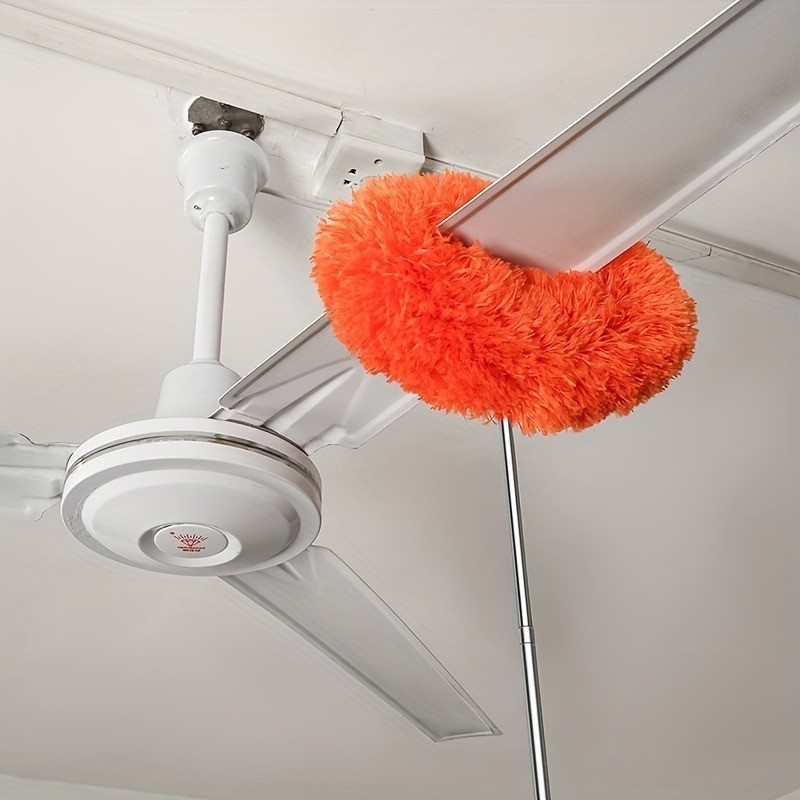 Extendable Ceiling Fan Duster – Detachable Washable Microfiber Brush (Household