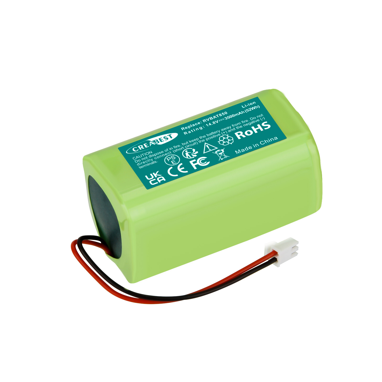 3.5Ah Battery Li-ion 14.8V for Shark Ion R75 RV85 RV850 RV750-N RV1001 RVBAT850