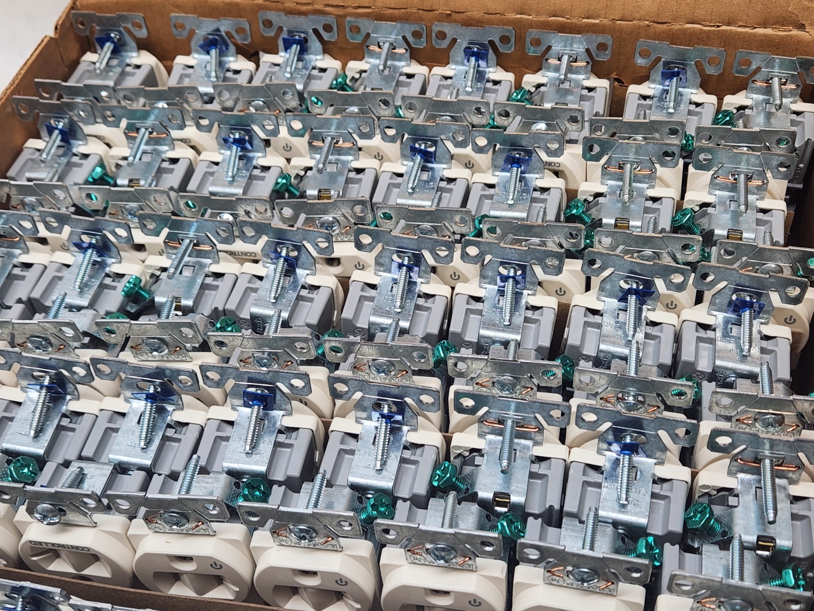 10- Eaton 5362CD Dual Controlled Receptacle Duplex Outlet 20A 125V Light Almond