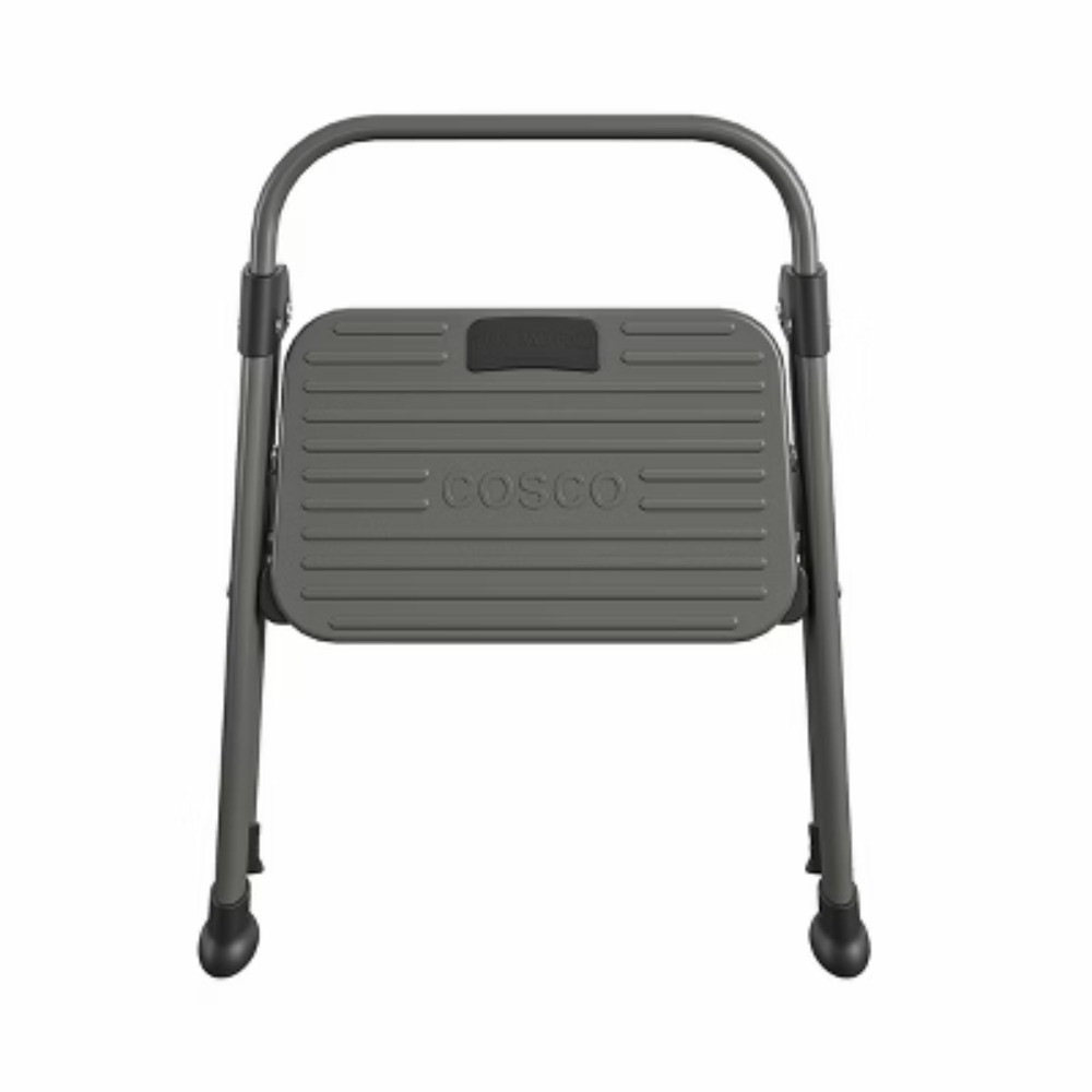 1 Step All Steel Step Stool: Folding Step Stool for Adults, 225 lb Capacity