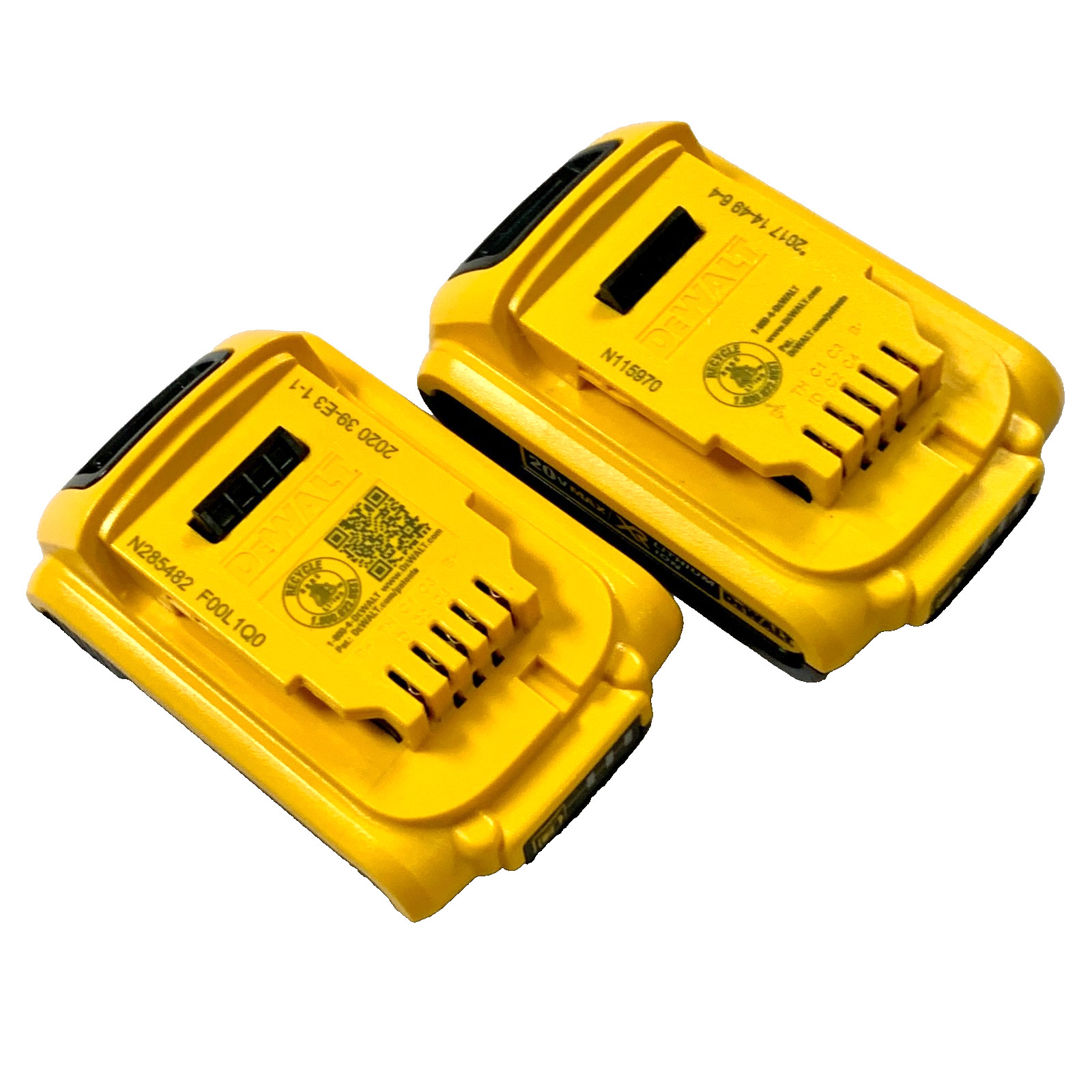 DEWALT DCB203-2 20V MAX 20-Volt Compact 2.0Ah Li-Ion Tool Battery 2-Pack 0008