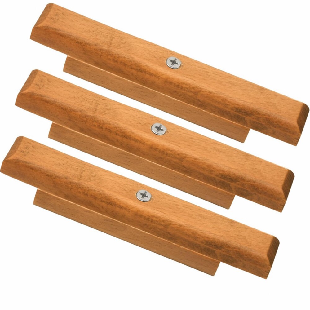 3 Pack, Cherry Wood Replacement Handle FITS Weber Charcoal Grill New