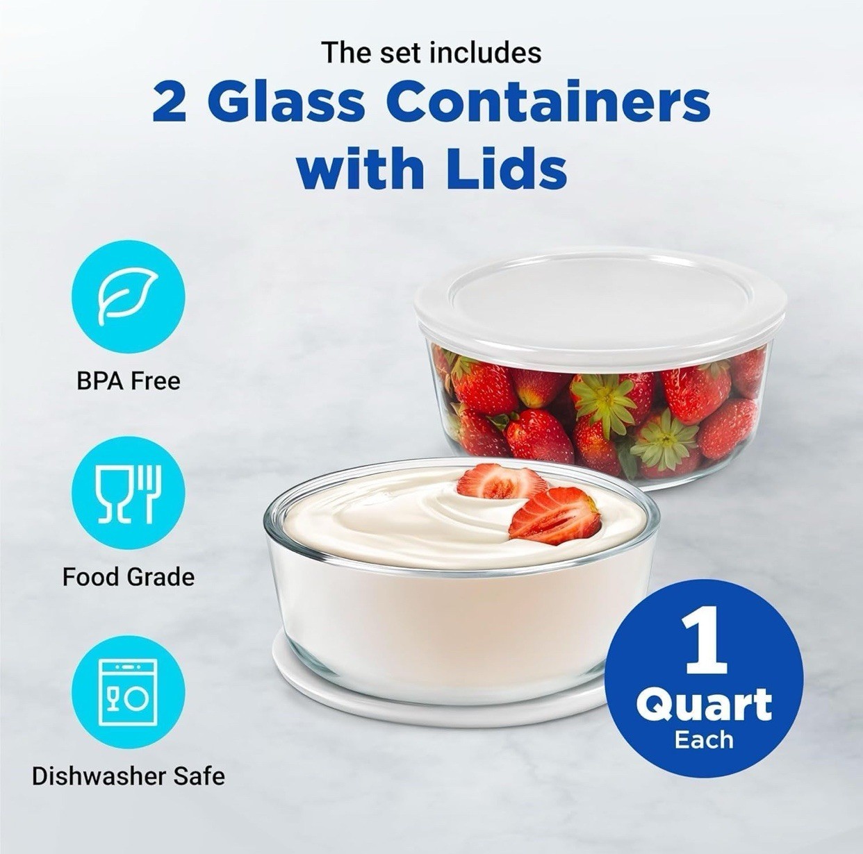 Ultimate Probiotic Yogurt Maker with Adjustable Temperature & Time (2 bowls)