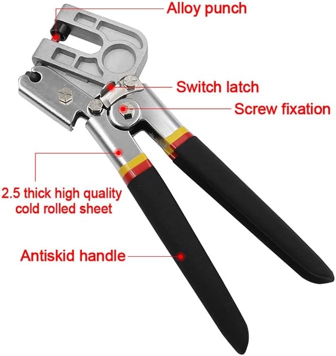 10 Inch High-Carbon Steel Metal Steel Stud Crimper TPR Handle Stud Crimper
