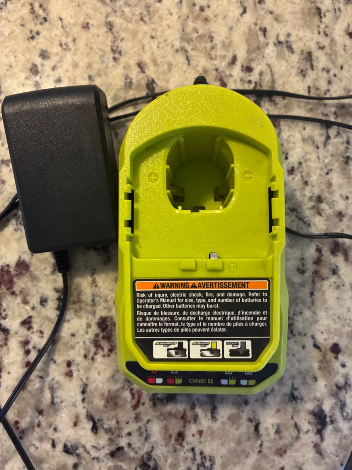 One Ryobi Battery Charger PCG002 Authentic 18V ONE+ Li-Ion ORIGINAL OEM