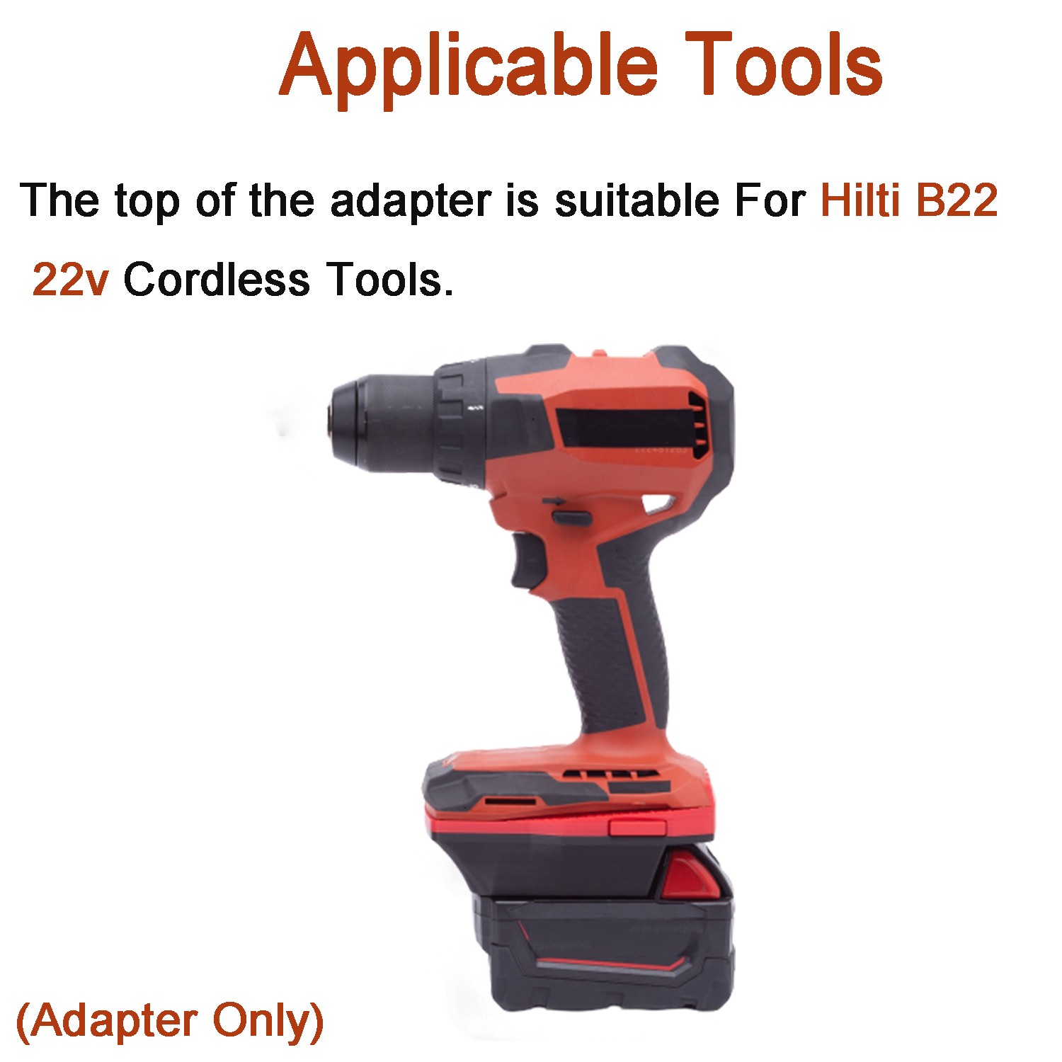 Battery Adapter For Milwaukee 18V LI-ion Battery To For Hilti 22V Power Tools