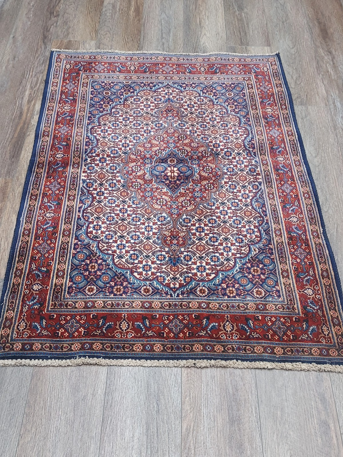 Turkish Silk&Wool Hand Made Bohemian Royal Classic Design, Turkish Rug 3×4.6 Ft