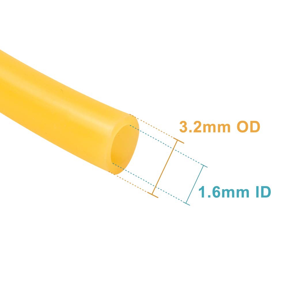 Feelers Natural Latex Rubber Tubing Tube 1/16″ (1.6mm) ID x 1/8″ (3.2mm) OD S…