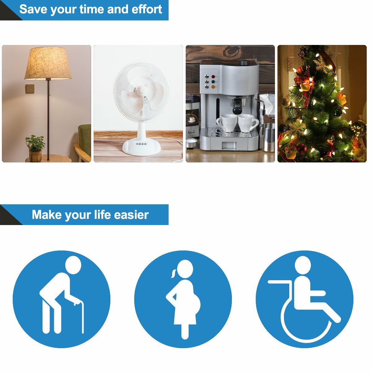 DEWENWILS Indoor Remote Control Electrical Outlet Plug Wireless On Off Switch