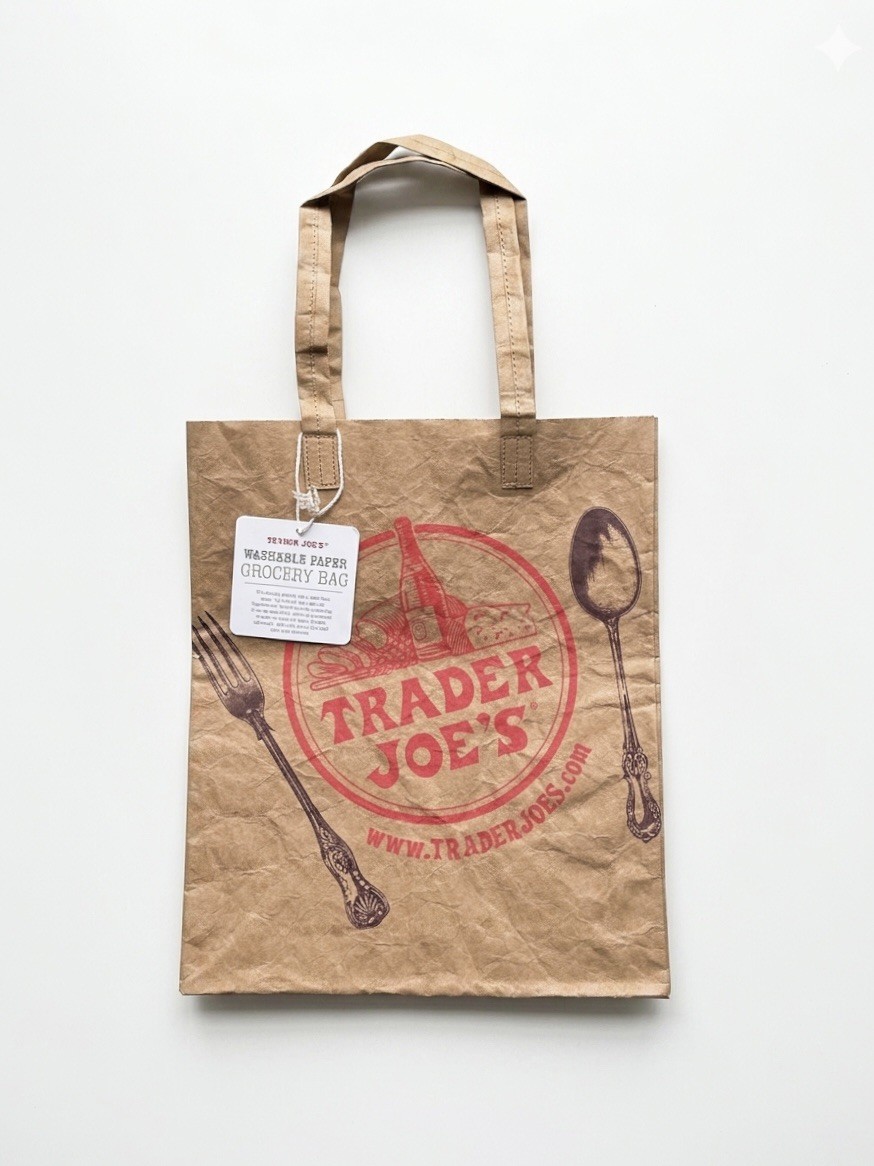 NEW Trader Joe’s Washable Paper Grocery Bag – Brand New with Tags FREE SHIPPING
