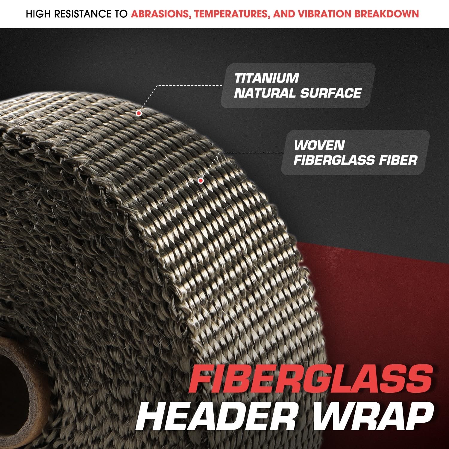 Dna Motoring 2 X 50 Exhaust Header Wrap Heat Wrap For Exhaust Pipes Exhaust