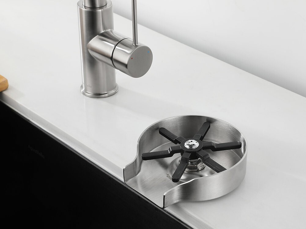 AguaStella ASR01SS Stainless Steel Glass Rinser Cleaner