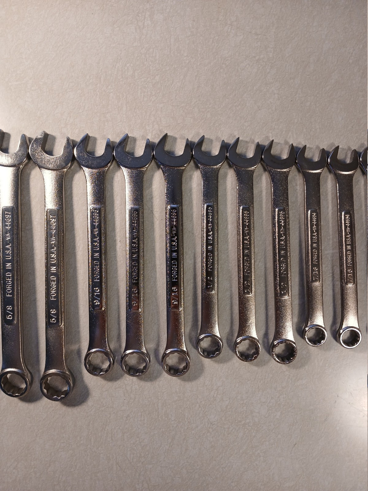 Lot of 22 SAE Craftsman combination wrenches – made in USA – read description