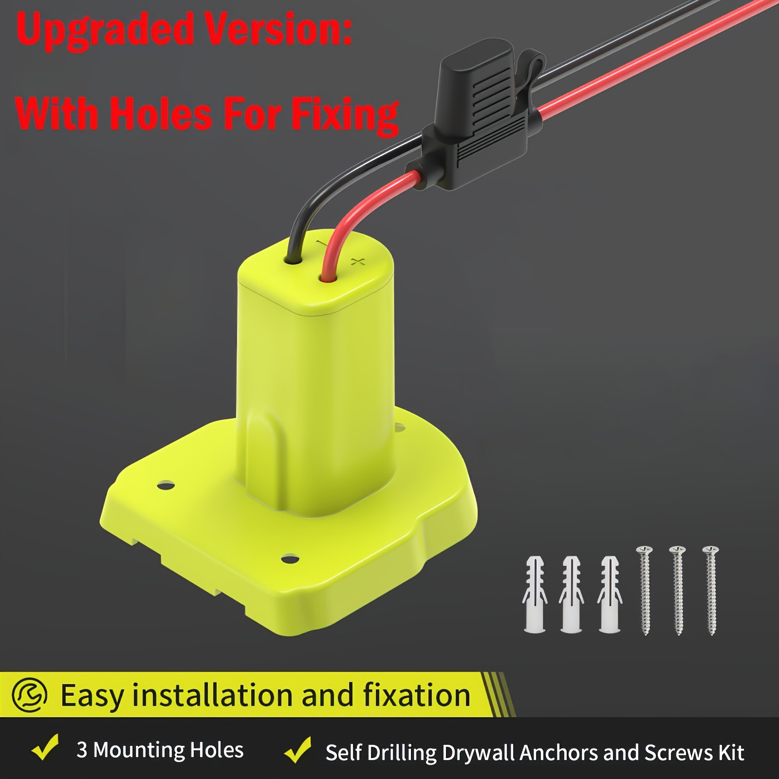 2 Pack for Power Wheel Battery Adapter Compatible with Ryobi 18V ONE+ Batteries