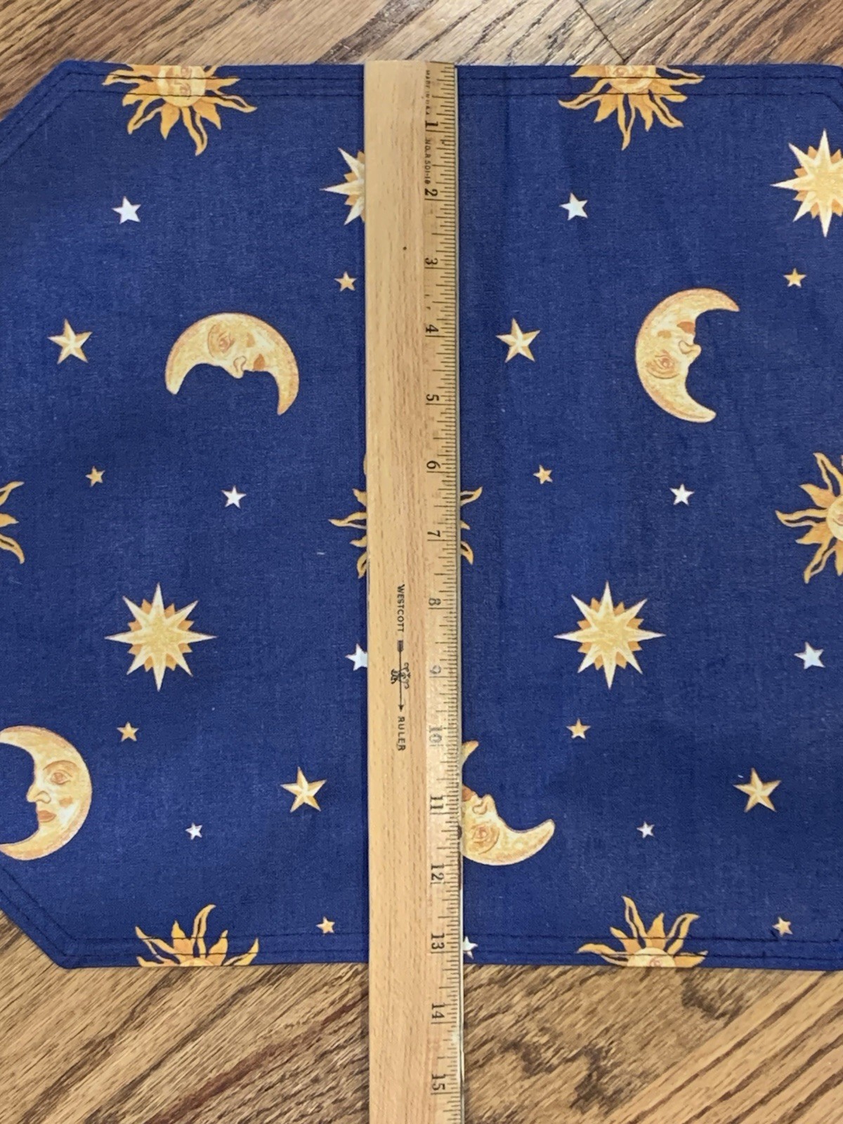 Vintage Celestial Cloth Placemats 17”x 13” New With Tags Set Of 5 Sun Moon Stars