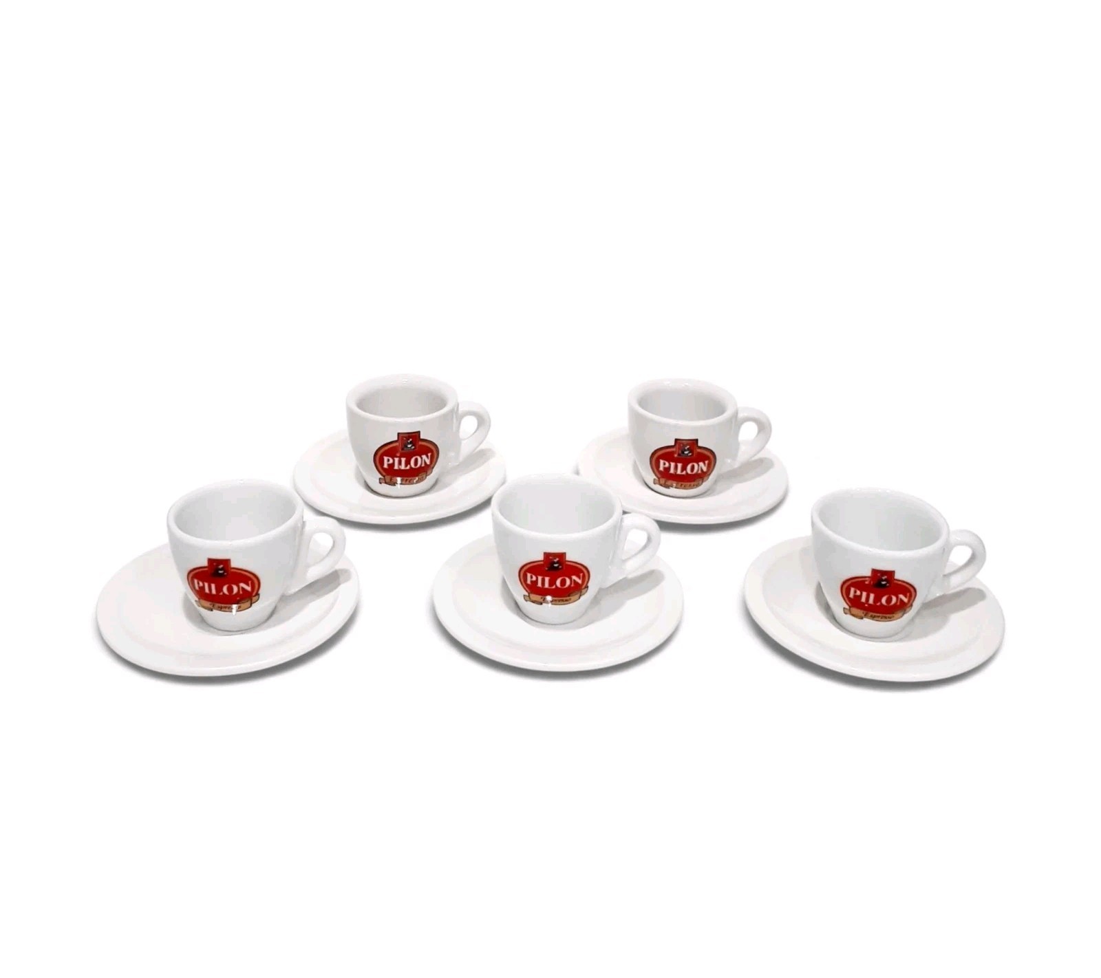 Vintage Pilon Espresso Cup Set Rare SEE DESCRIPTION Free Ship!