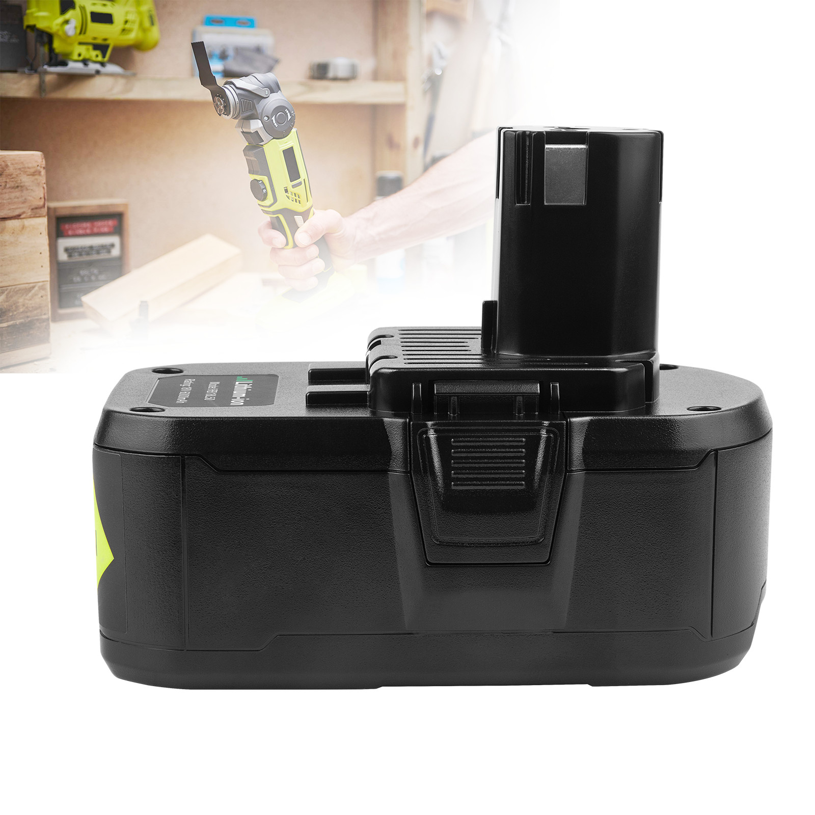 12.0Ah 8.0Ah Battery For RYOBI 18V High Capacity Li-Ion One+ Plus 18/40V Charger