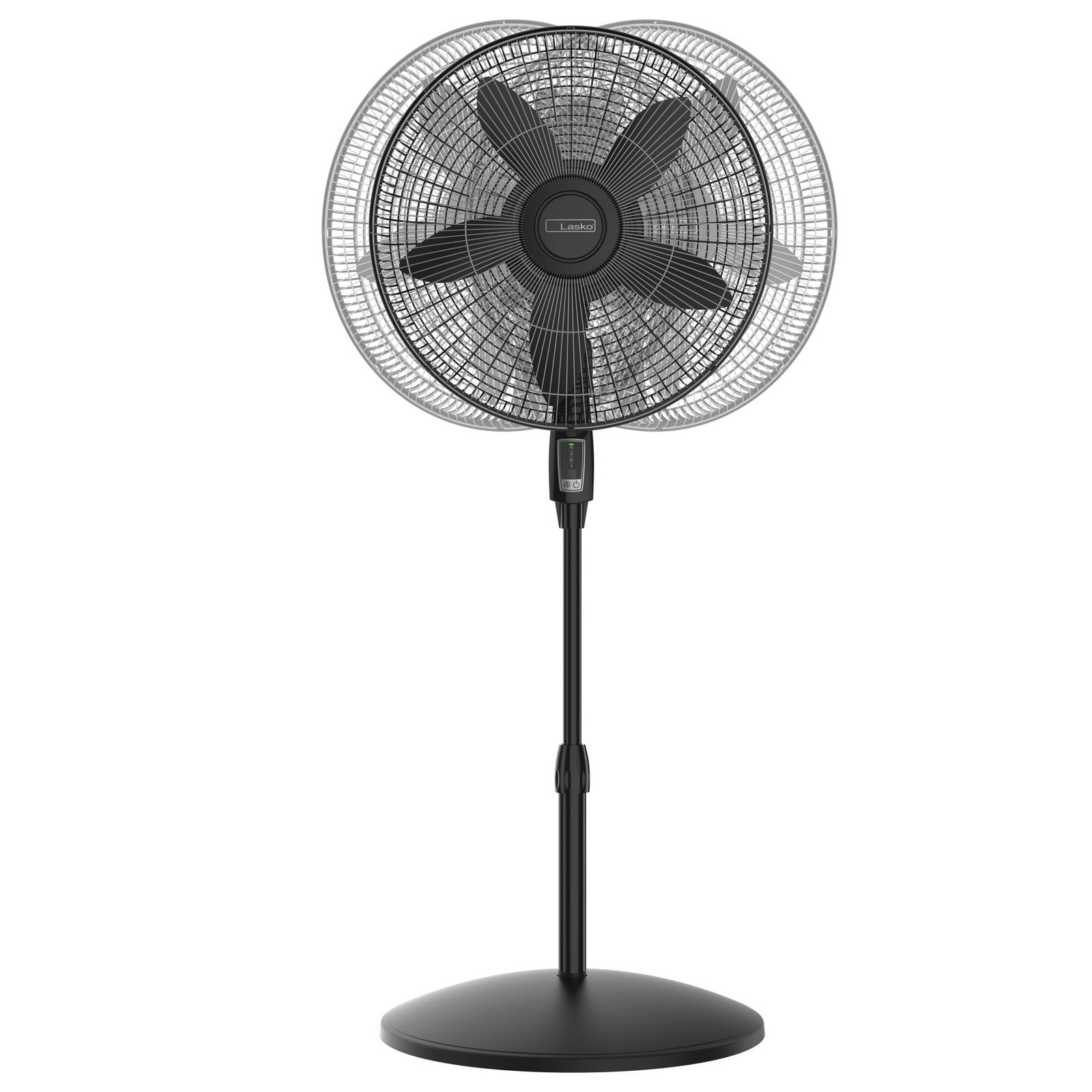 Lasko Cyclone Max 18″ Oscillating Pedestal Fan Remote 4-Speed Black S18605