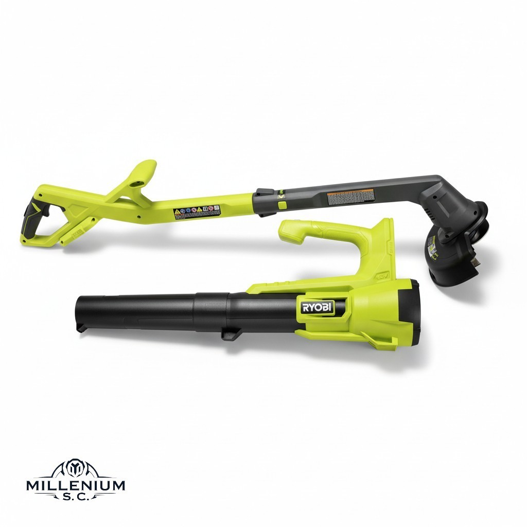 RYOBI 18V ONE+ 10″ String Trimmer & 250 CFM Blower Combo PCLCK201K – OPEN BOX