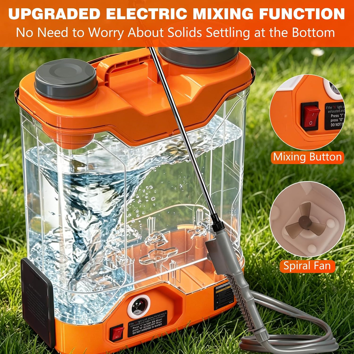 4.76 Gallon Battery Powered Backpack Sprayer | 0-120 PSI Electric, 21V Dual Batt