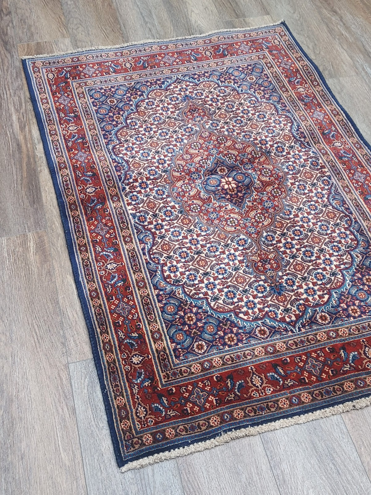 Turkish Silk&Wool Hand Made Bohemian Royal Classic Design, Turkish Rug 3×4.6 Ft
