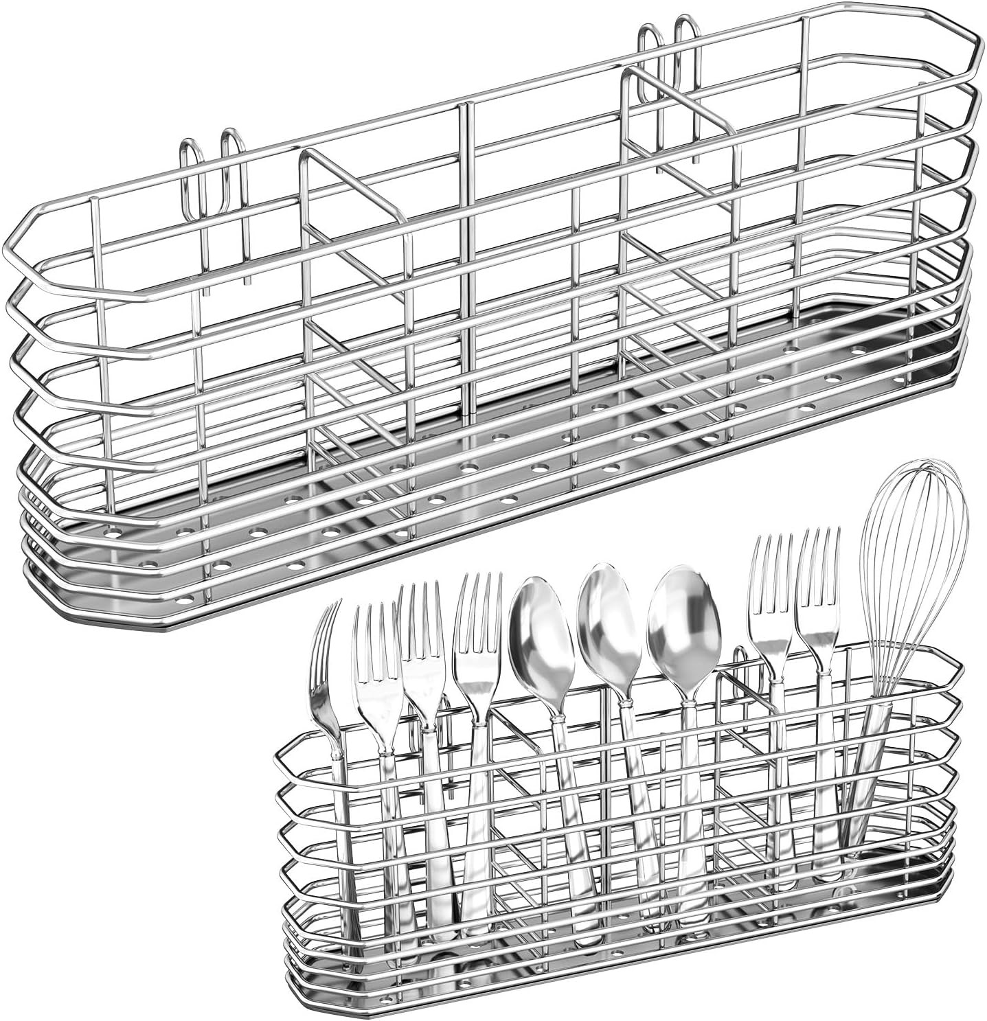 Adjustable In-Sink Dish Drainer Rack Expandable 304 Stainless Steel Drying Rack