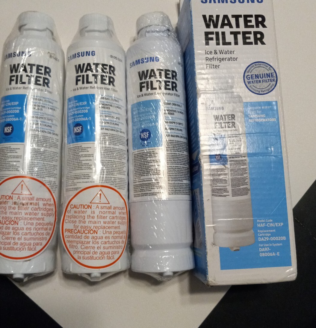 Samsung Replacement Refrigerator Water Filters DA29-00020B Lot Of 4(3 w/o Boxes)