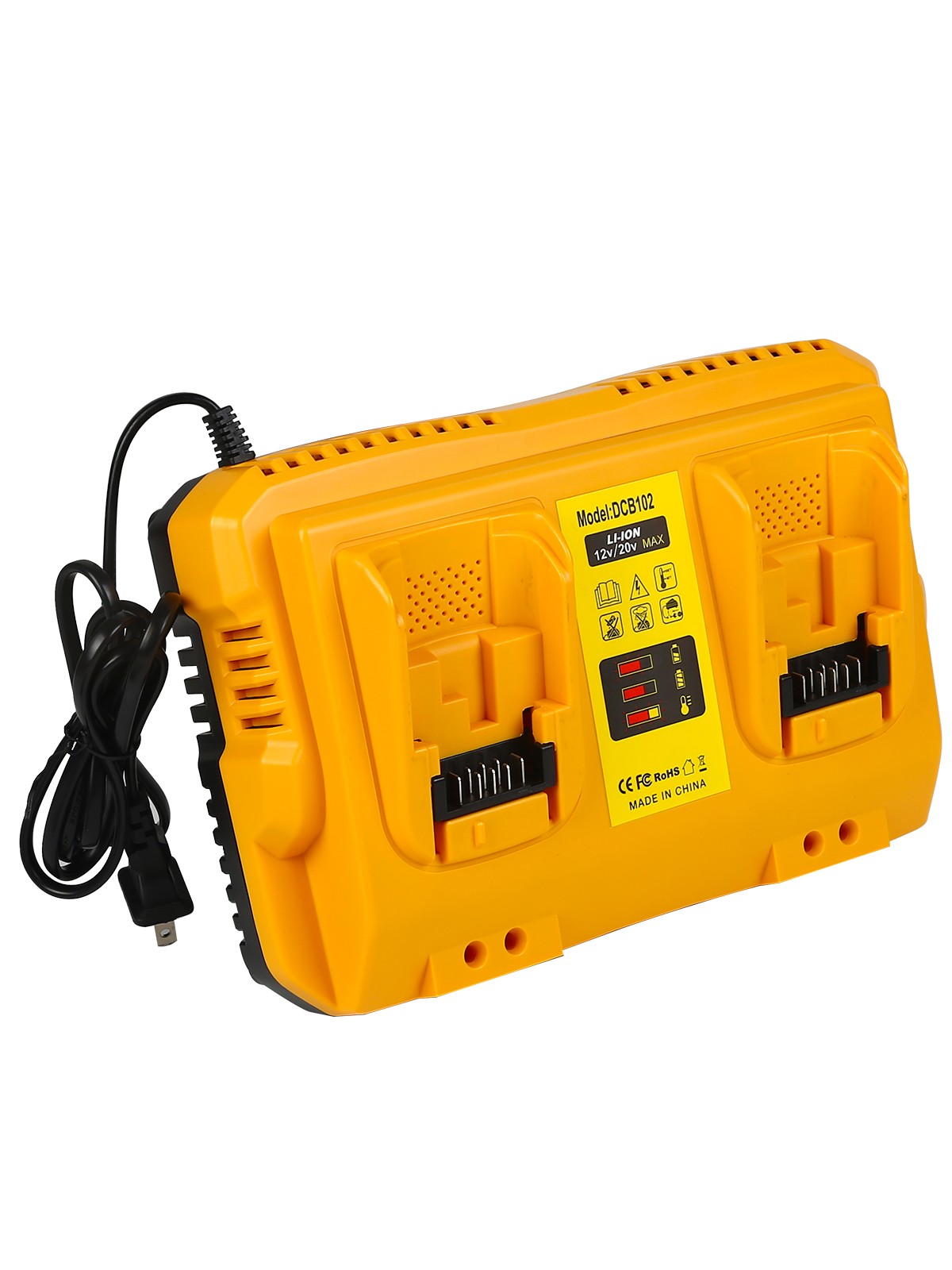 1Pack/2Pack For DEWALT DCB102 12V/20V Fast Battery Charger Lithium XR DCB205