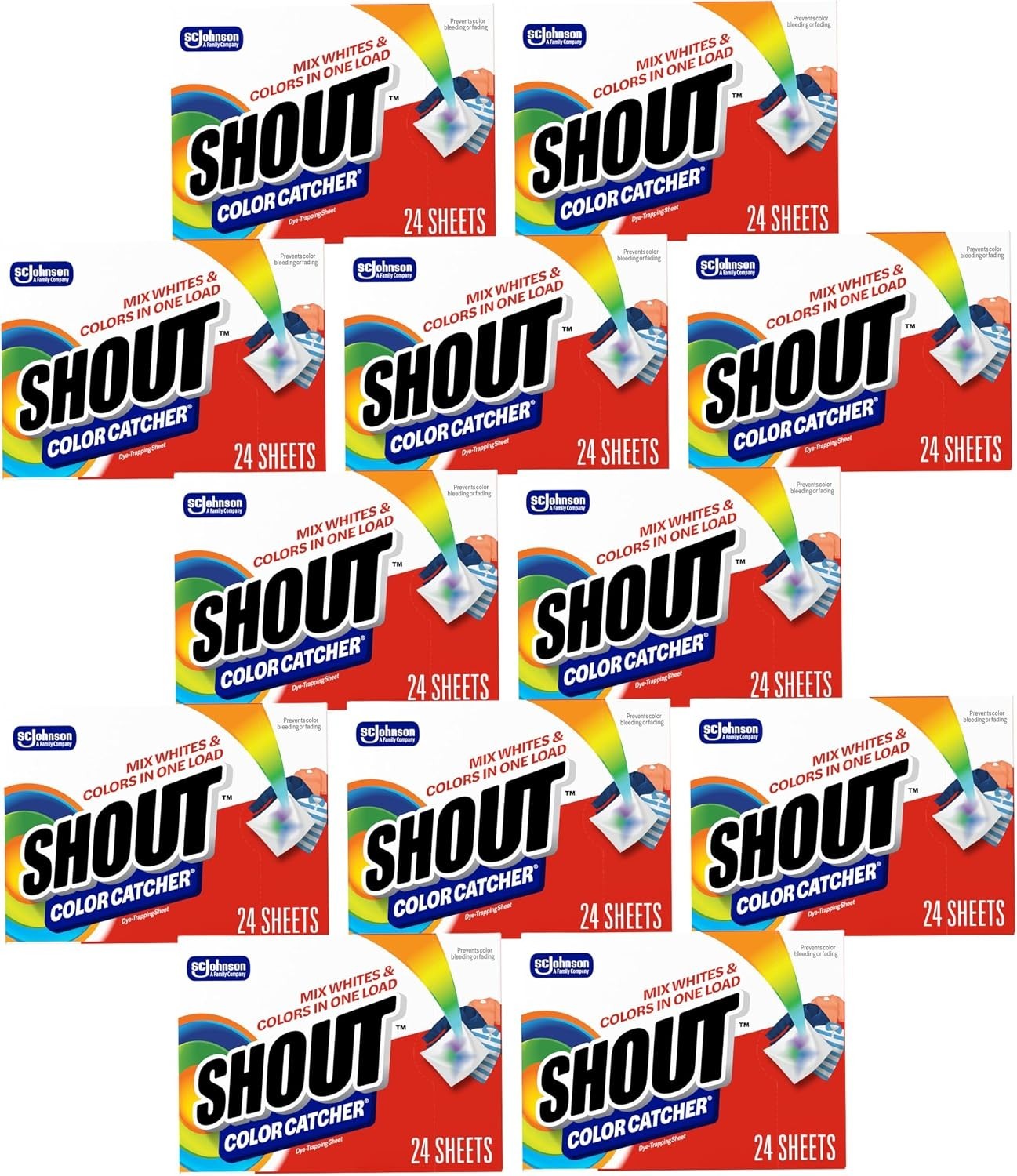 Shout Color Catcher Sheets for Laundry, Allow Mixed Washes, Prevent Color Run…