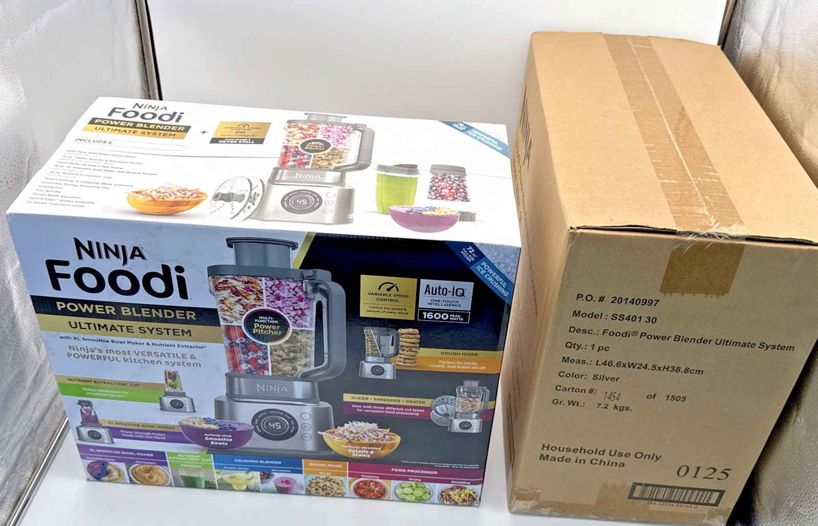 Ninja Foodi Power Blender Ultimate System with 72 oz SS401 (New Factory sealed)