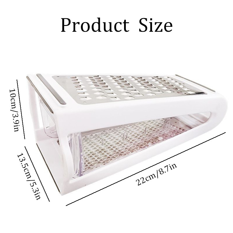 1PC Stainless Steel Kitchen 2 Sided Cheese Grater Food Vegetable Slicer Shredder