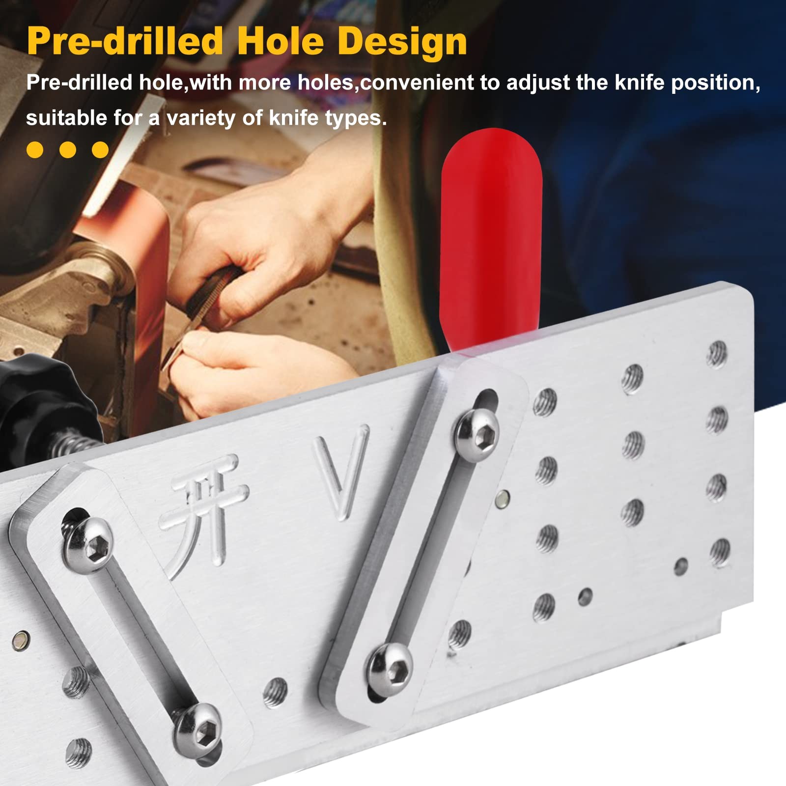 Belt Grinder Knife Jig Knife Beveling Jig 9.8in Long Sharpening Locator Tool …