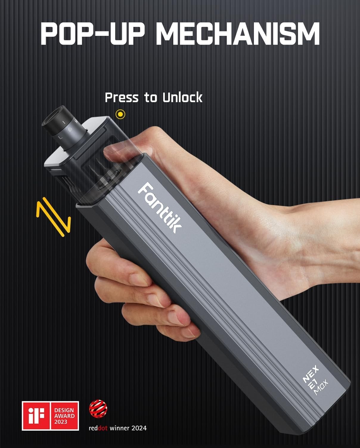 Fanttik E1 Max 3.7V Mini Precision Electric Screwdriver, 50-in-1 Magnetic Bits,
