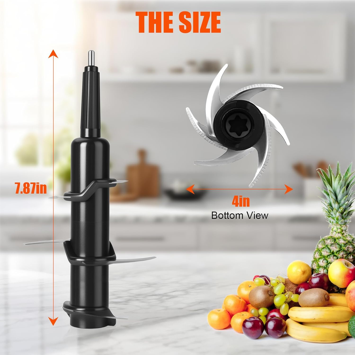 6-Blade Replacement for Ninja Blender 72Oz Pitcher, Compatible with Ninja 1100W