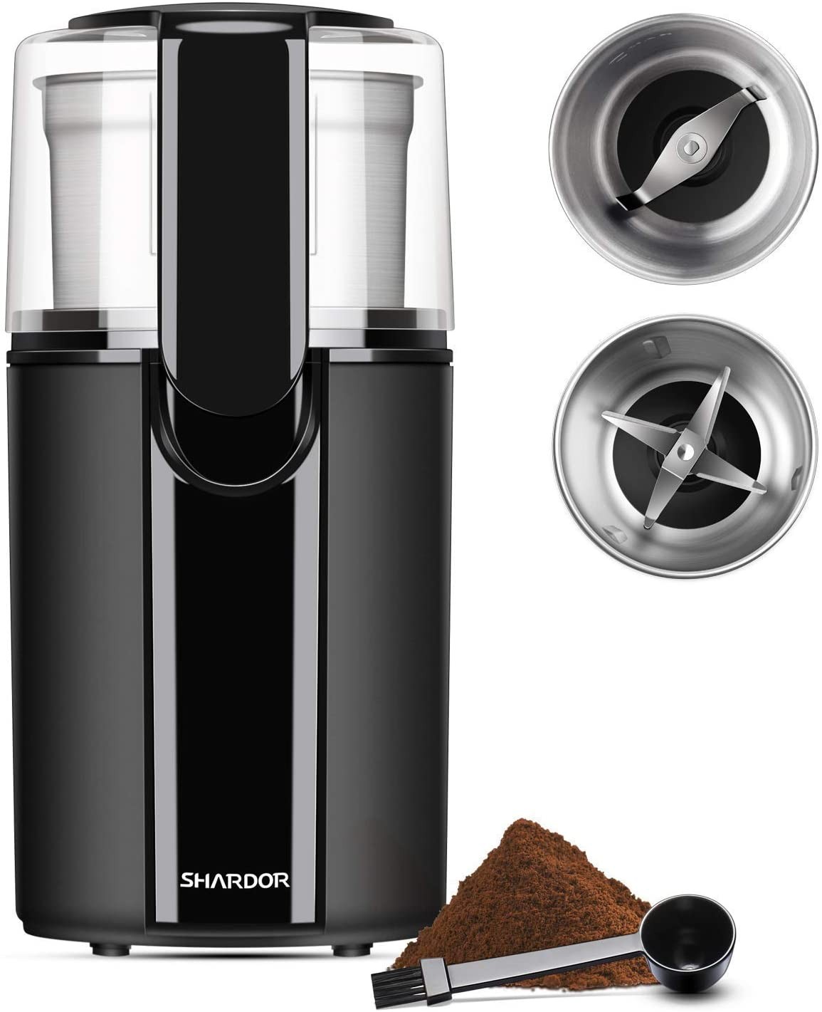 Electric Blade Coffee Grinder Beans Spices & Herbs Grinder Push-Button Control