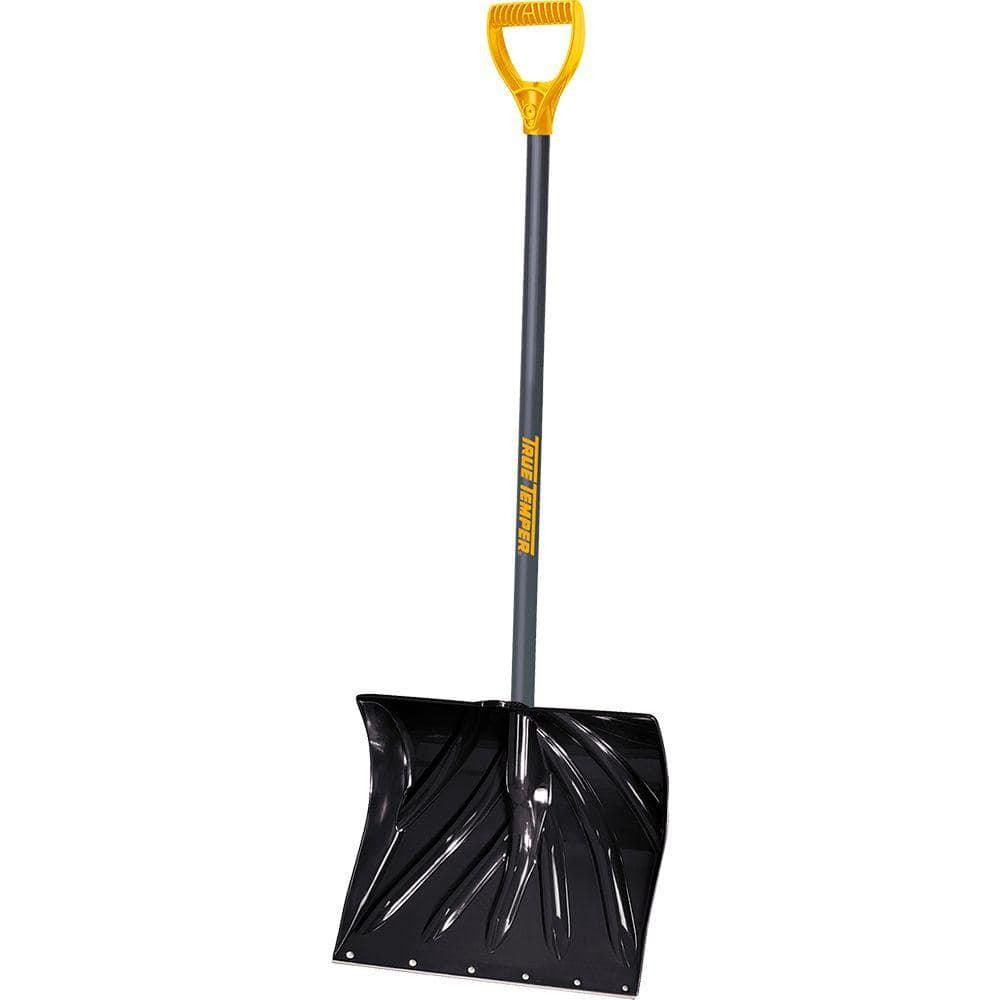True Temper Mountain Mover Snow Shovel 18in Poly Blade Steel Handle D-Grip