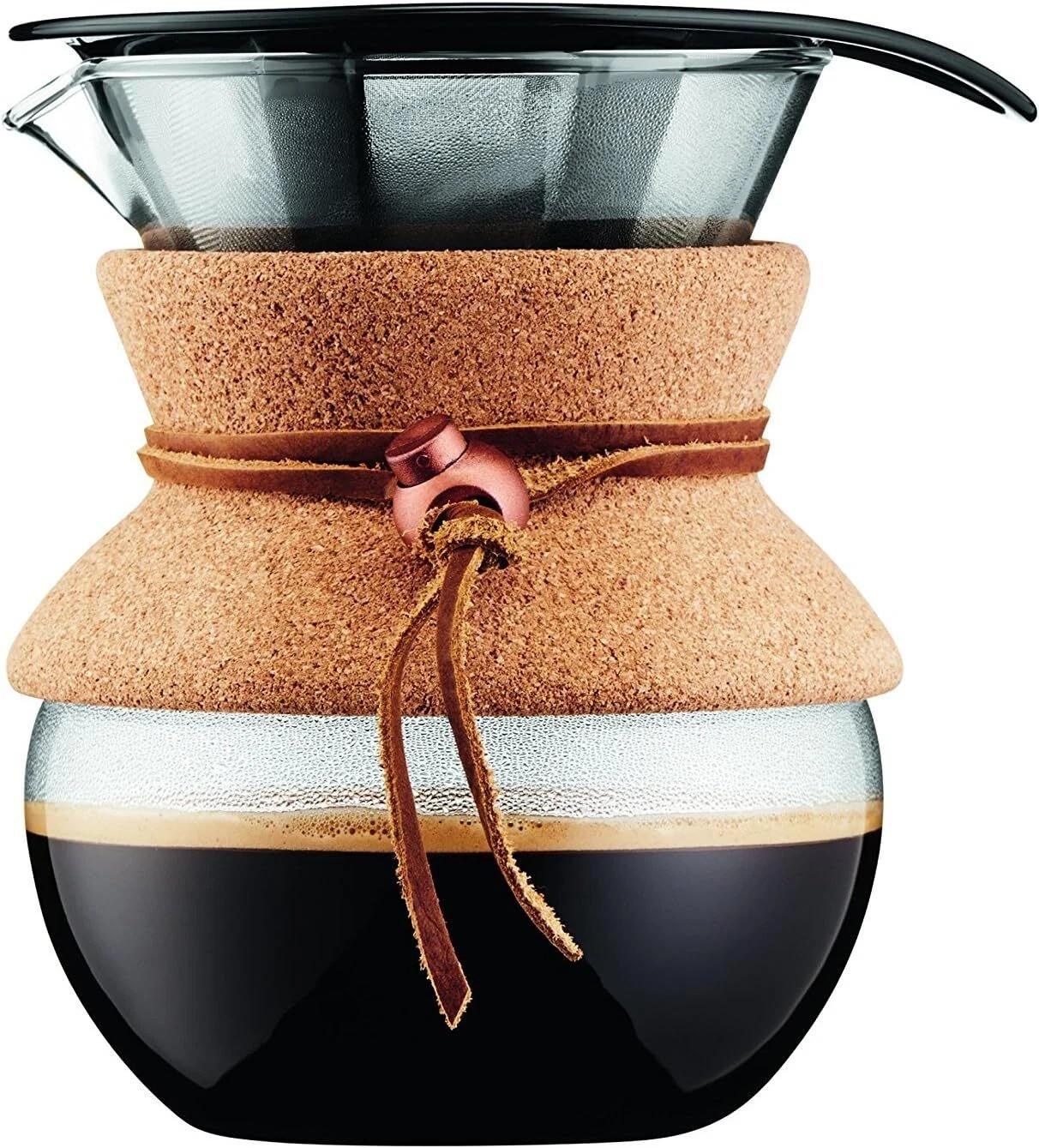 Pour Over Coffee Maker Thickened Heat-Resistant Borosilicate Glass Stainless NEW