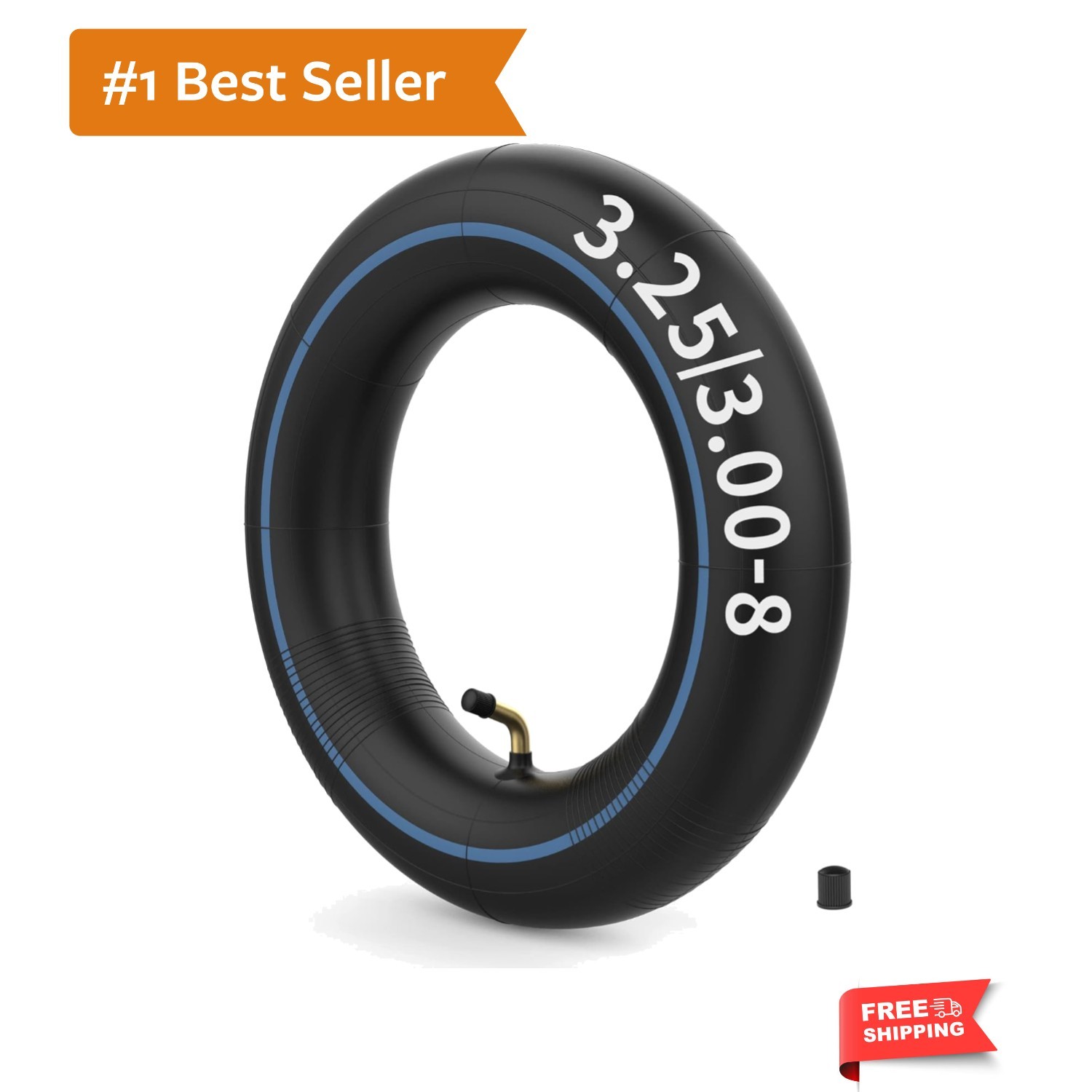 3.25/3.00-8 Inner Tube with TR-87 Angled Stem, 3.50-8 Inner Tube for 8 Inch R…