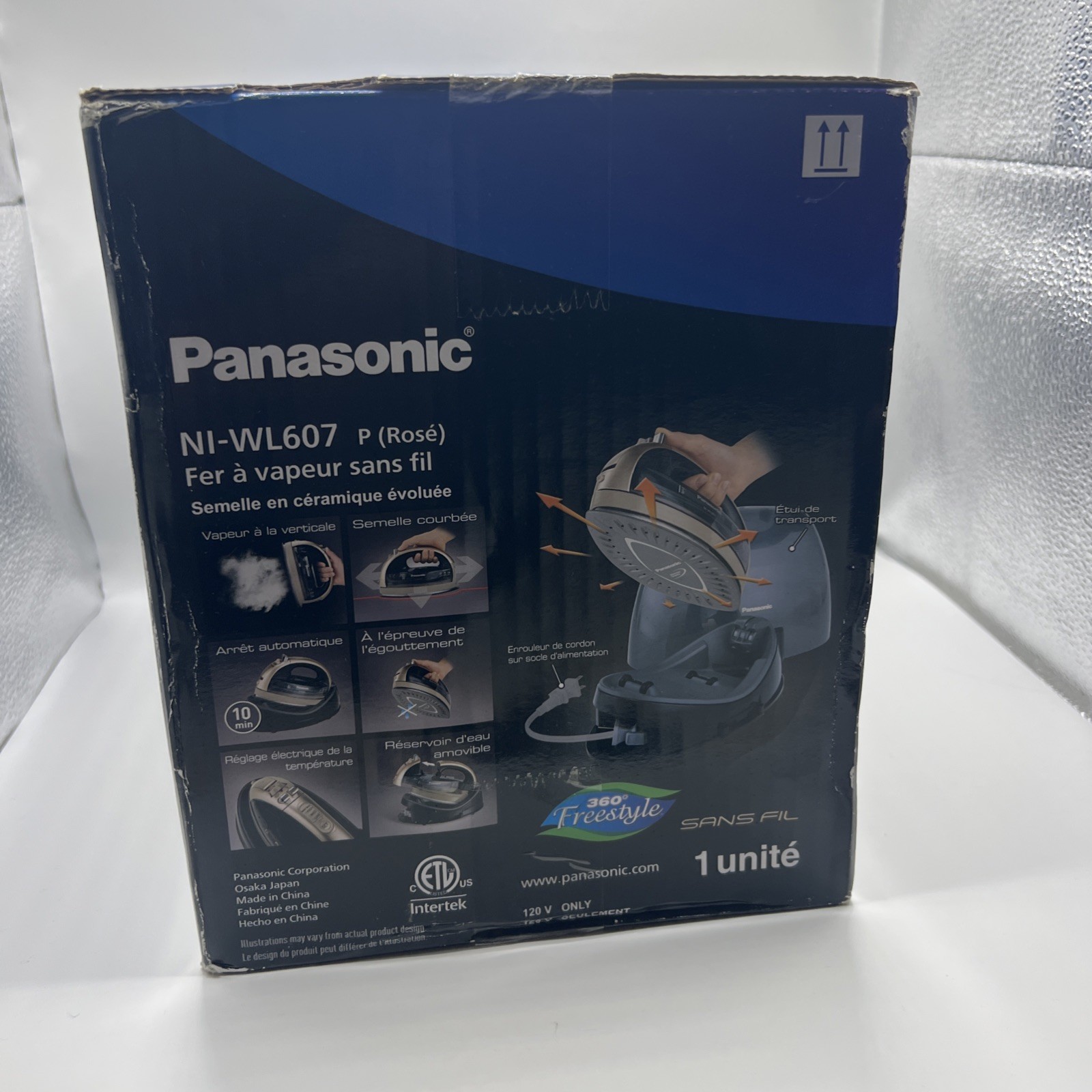Panasonic 360 Freestyle Cordless Iron New Sealed NI-WL607 Rose Gold