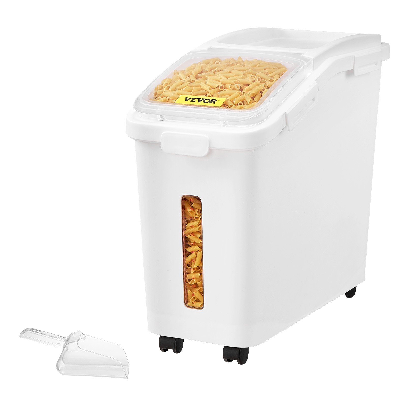 VEVOR 11.4Gal/50L Large Ingredient Storage Container Airtight Kitchen Flour Bin
