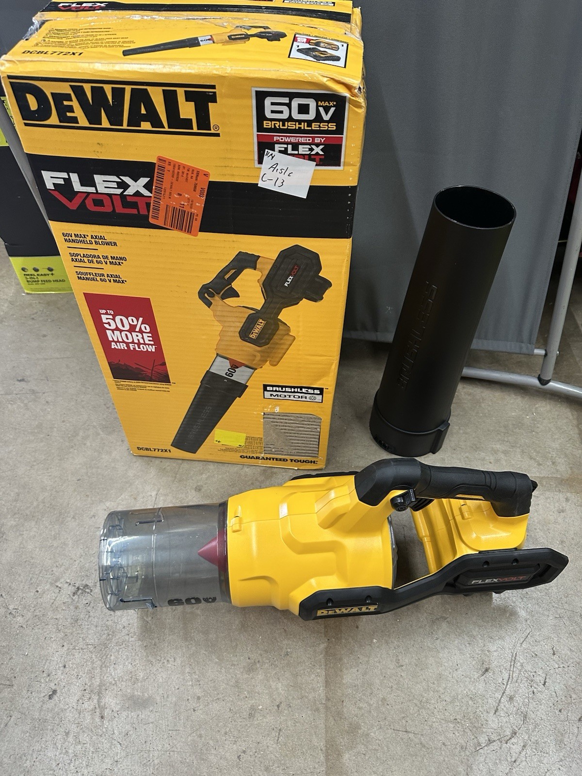 DeWALT DCBL772B 60V MAX FLEXVOLT Cordless Axial Blower (Tool Only) Open Box